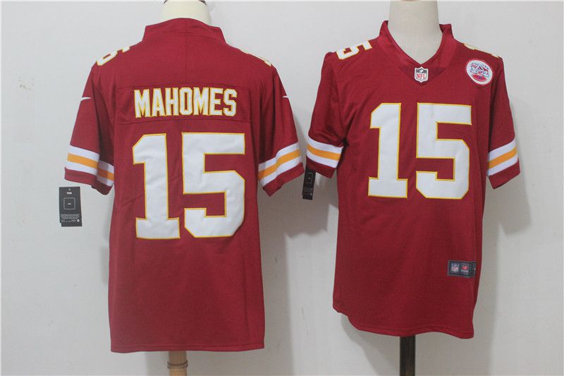 Men Kansas City Chiefs 15 Mahomes Red Nike Vapor Untouchable Limited NFL Jerseys